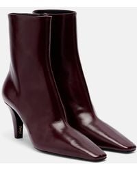 Saint Laurent - Jill Leather Ankle Boots - Lyst