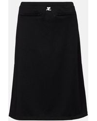 Courreges - Interlock Tracksuit Midi Skirt - Lyst
