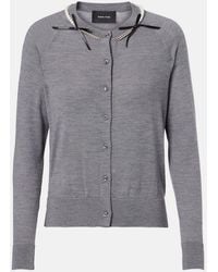 Simone Rocha - Embellished Wool And Silk Cardigan - Lyst