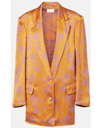 Dries Van Noten - Floral Jacquard Blazer - Lyst