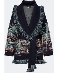 Alanui - Diamond Head Jacquard Wool-Blend Cardigan - Lyst