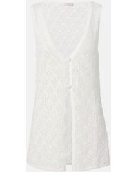 Faithfull the Brand - Fio Pointelle Cotton Vest - Lyst