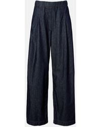 Dries Van Noten - Pleated High-Rise Wide-Leg Jeans - Lyst