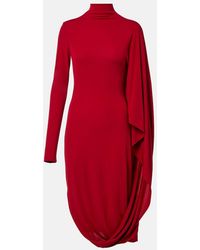 Stella McCartney - Caped Crepe Jersey Minidress - Lyst