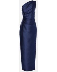 Solace London - One-Shoulder-Maxikleid Kira Aus Twill - Lyst