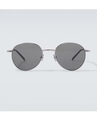 Saint Laurent - Logo Round Glasses - Lyst