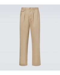 Polo Ralph Lauren - Pantalon Chino Droit A Taille Haute En Coton - Lyst