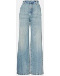 Brunello Cucinelli - High-Rise Wide-Leg Jeans Low Slung - Lyst