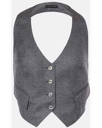 Tom Ford - Wool Open-Back Vest - Lyst