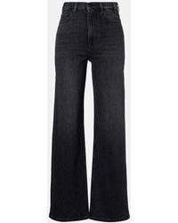 AG Jeans - New Baggy Mid-Rise Wide-Leg Jeans - Lyst