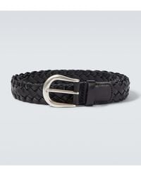 Studio Nicholson - X Aaron Levine Braided Leather Belt - Lyst