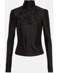 Rabanne - Embellished Turtleneck Top - Lyst