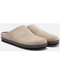 Brunello Cucinelli - Slippers Monili Aus Veloursleder - Lyst