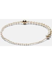 Sophie Bille Brahe - Peggy A Pied 14Kt Anklet With Freshwater Pearls - Lyst