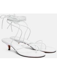 Proenza Schouler - Slash Tie 40 Leather Sandals - Lyst