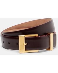 KHAITE - Manhattan Leather Belt - Lyst
