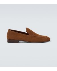 Manolo Blahnik - Truro Suede Loafers - Lyst