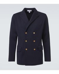 Lardini - Double-Breasted Virgin Wool Blazer - Lyst