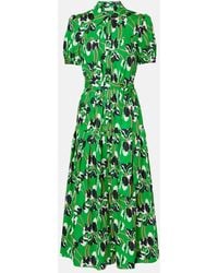 Diane von Furstenberg - Bedrucktes Maxikleid Jonah Aus Baumwolle - Lyst