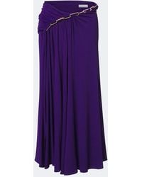 Rabanne - X Dinh Van Embellished Crepe Maxi Skirt - Lyst
