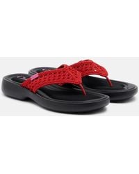 Chloé - Poolette Crochet Thong Sandals - Lyst