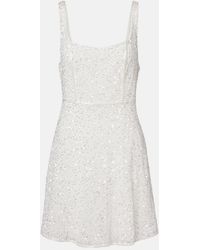 RIXO London - Ronan Sequined Minidress - Lyst