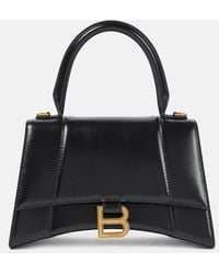 Balenciaga - Hourglass Small Leather Top-Handle Bag - Lyst