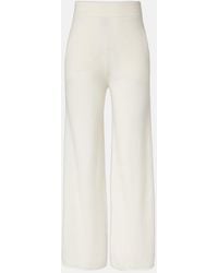 Max Mara - Piega Cashmere Wide-Leg Pants - Lyst