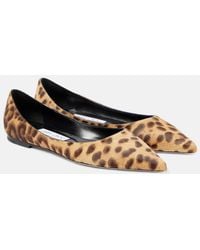Jimmy Choo - Love Leopard-Print Ballet Flats - Lyst