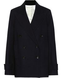 JOSEPH Optima Wool-blend Peacoat - Blue