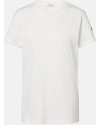 Moncler - Logo Cotton Jersey T-Shirt - Lyst