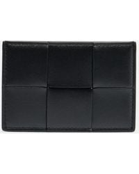 Bottega Veneta - Cassette Intreccio Leather Card Holder - Lyst