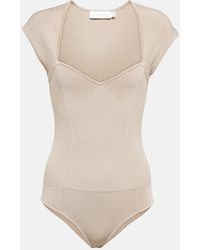Jonathan Simkhai - Barbara Ribbed-Knit Bodysuit - Lyst