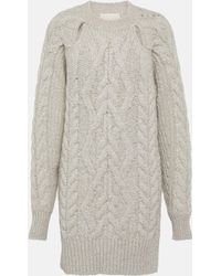 Isabel Marant - Nazae Cable-knit Mini Sweater Dress - Lyst