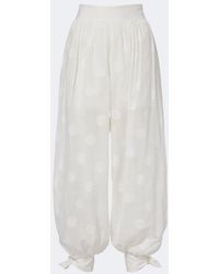Zimmermann - Solstice Polka-Dot Cotton Balloon Pants - Lyst