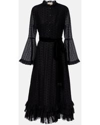 Valentino - Daisy Sangallo Belted Cotton Shirt Dress - Lyst