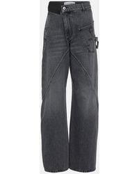 JW Anderson - High-Rise Straight Jeans Twisted - Lyst