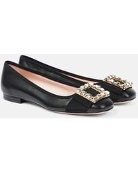 Roger Vivier - Verzierte Ballerinas Tres Vivier Aus Leder - Lyst