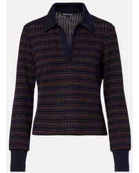 Veronica Beard - Kamal Striped Polo Sweater - Lyst