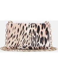 Christian Louboutin - Loubi54 Clutch Gigi Silk-Satin Clutch Bag - Lyst