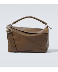 Loewe - Tote Bag Puzzle Large Aus Leder - Lyst