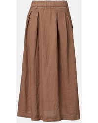 Velvet - Linda Linen Maxi Skirt - Lyst