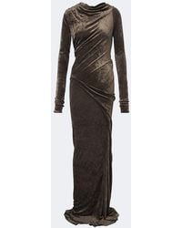 Rick Owens - Lilies Shailee Draped Open-Back Velvet Gown - Lyst