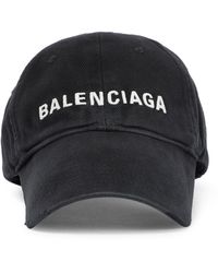 Balenciaga Baseballcap aus Baumwolle - Schwarz