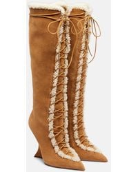 Paris Texas - Nina 105 Suede Knee-High Boots - Lyst