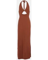 Max Mara - Vestido Largo Ghiotto Con Aberturas - Lyst