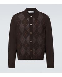 Our Legacy - Evening Argyle Wool Cardigan - Lyst
