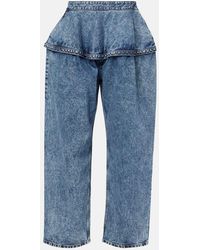 Alaïa - Wide-Leg Jeans - Lyst