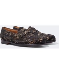 John Lobb - Lopez Calf Hair Penny Loafers - Lyst