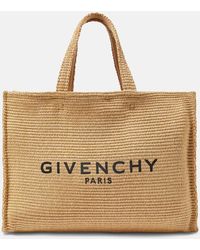 Givenchy - G-tote Medium Raffia-effect Tote Bag - Lyst
